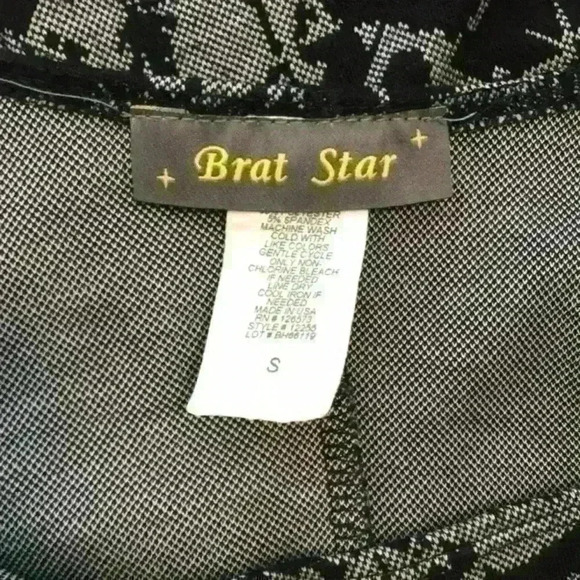 Brat Star Half Sleeve Bodycon Dress Size S - Picture 5 of 5